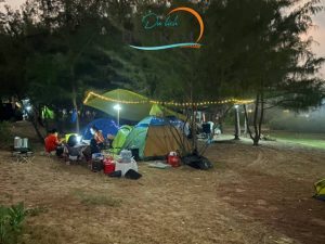 camping hồ cốc